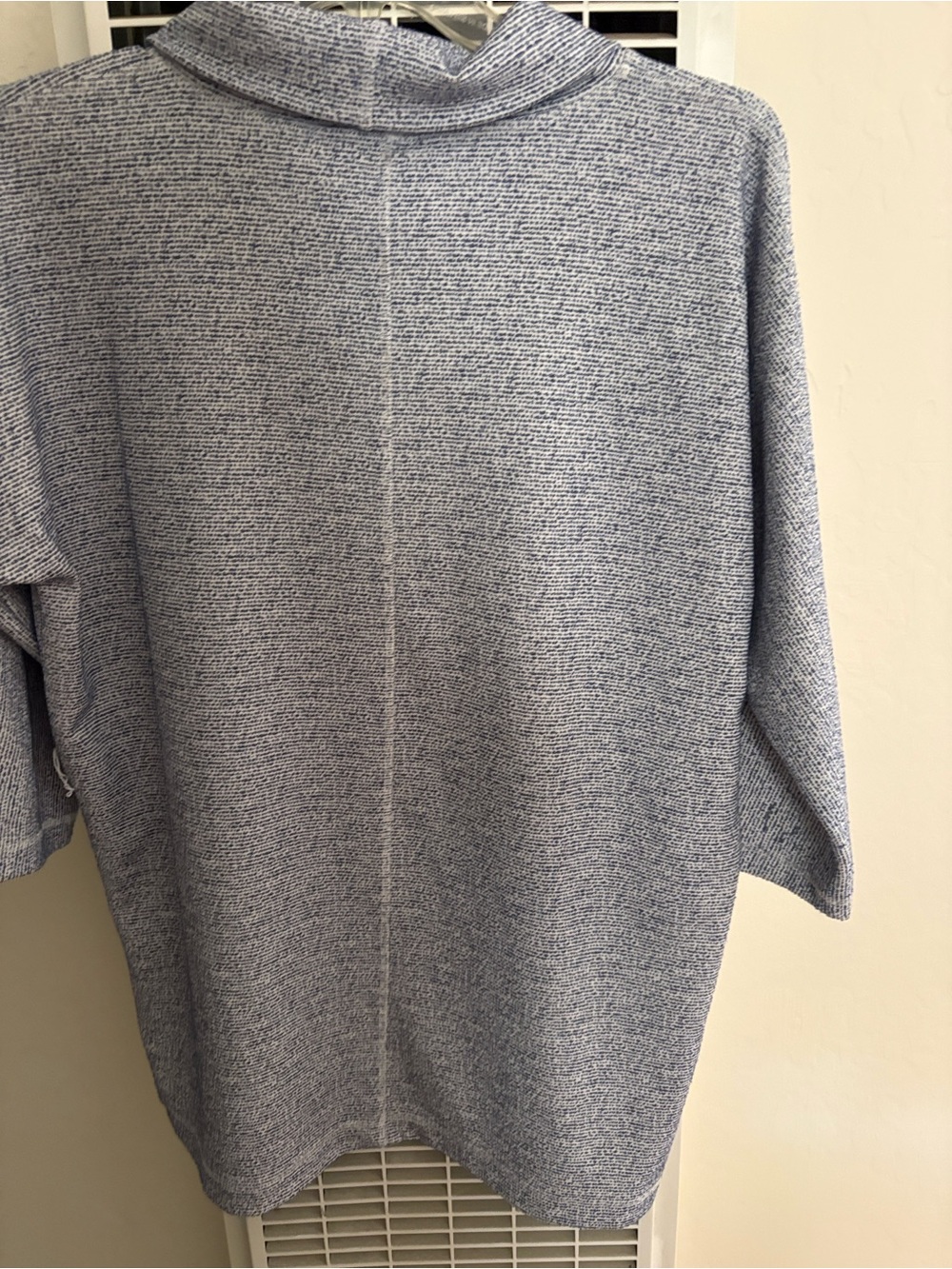 Ivanka Trump Heather Light Blue Crewneck Sweater